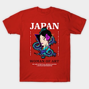 Japan Dragon Japanese Girl T-Shirt